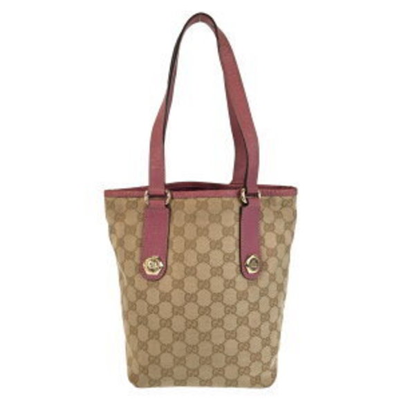 GUCCI beige pink GG Tote Bag - Picture 2 of 9